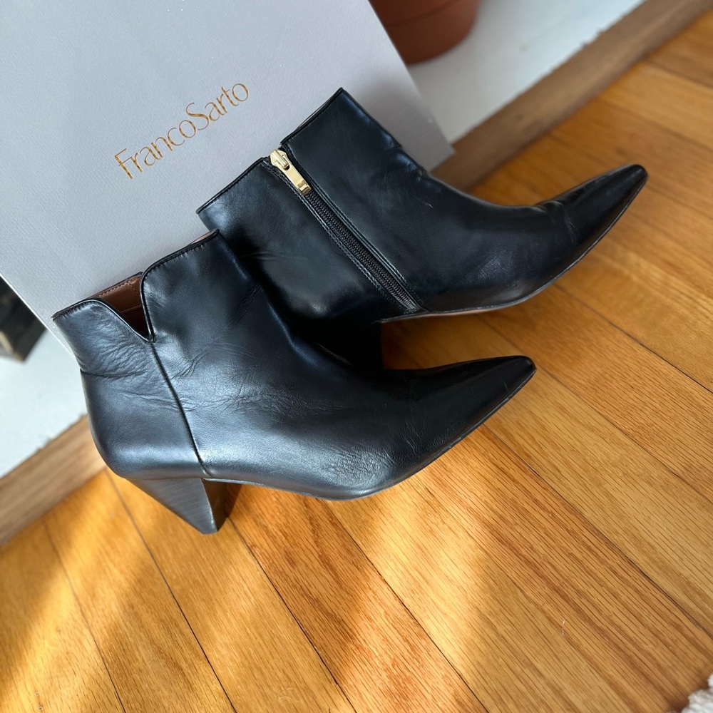 Franco Sarto Black Ankle Boot